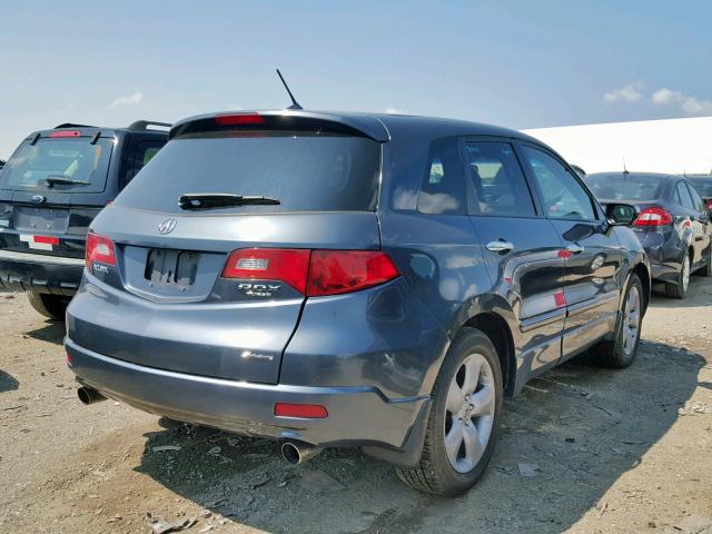 5J8TB18567A024337 - 2007 ACURA RDX TECHNO GRAY photo 4