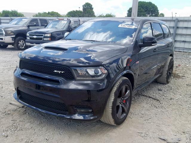 1C4SDJGJ7JC248392 - 2018 DODGE DURANGO SR BLACK photo 2