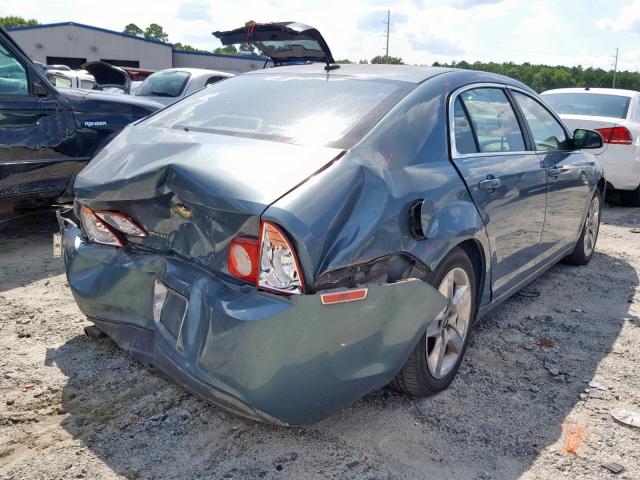1G1ZH57B49F100996 - 2009 CHEVROLET MALIBU 1LT GREEN photo 4