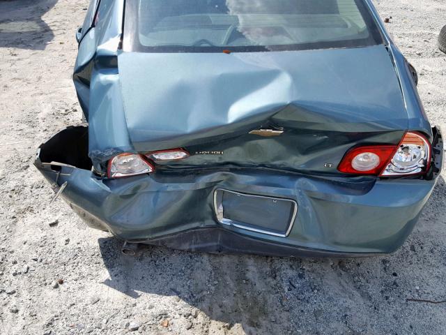 1G1ZH57B49F100996 - 2009 CHEVROLET MALIBU 1LT GREEN photo 9