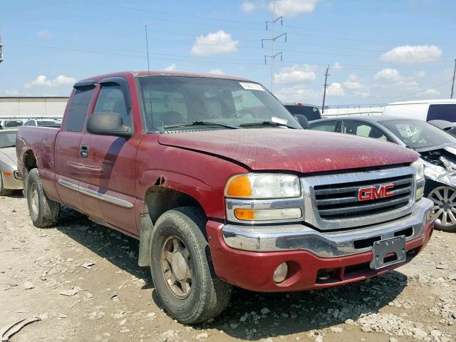 2GTEK19T341371554 - 2004 GMC NEW SIERRA MAROON photo 1