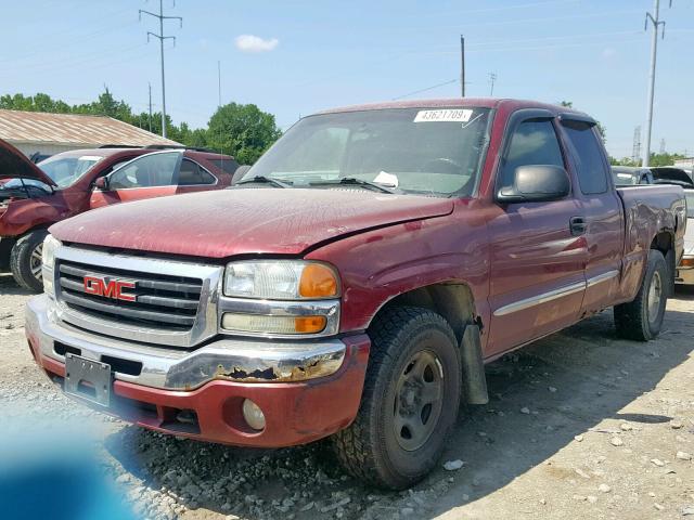 2GTEK19T341371554 - 2004 GMC NEW SIERRA MAROON photo 2