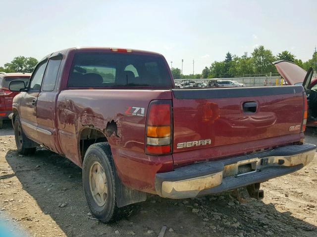 2GTEK19T341371554 - 2004 GMC NEW SIERRA MAROON photo 3