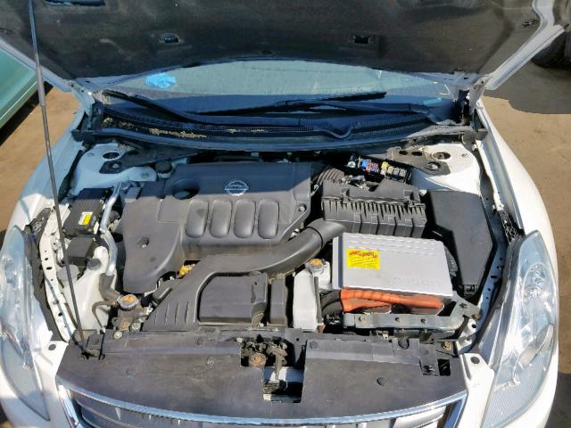 1N4CL2AP7AC180756 - 2010 NISSAN ALTIMA HYB WHITE photo 7