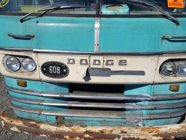 NOVINPLATE - 1964 DODGE MOTORHOME TURQUOISE photo 7