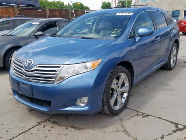 4T3BK3BB1AU027501 - 2010 TOYOTA VENZA BLUE photo 2