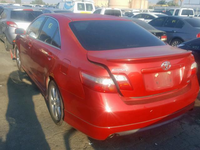 4T1BK46K97U028168 - 2007 TOYOTA CAMRY NEW RED photo 3