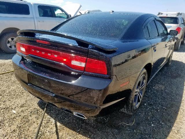 2C3CDXJG3EH159687 - 2014 DODGE CHARGER SX BLACK photo 4