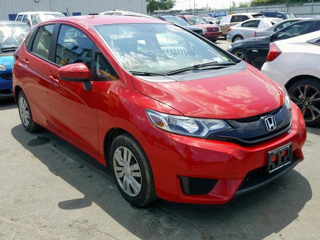 JHMGK5H51HS000173 - 2017 HONDA FIT LX RED photo 1