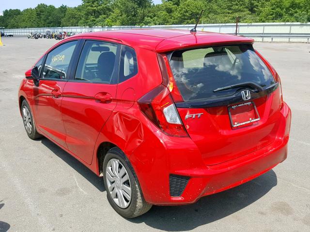 JHMGK5H51HS000173 - 2017 HONDA FIT LX RED photo 3