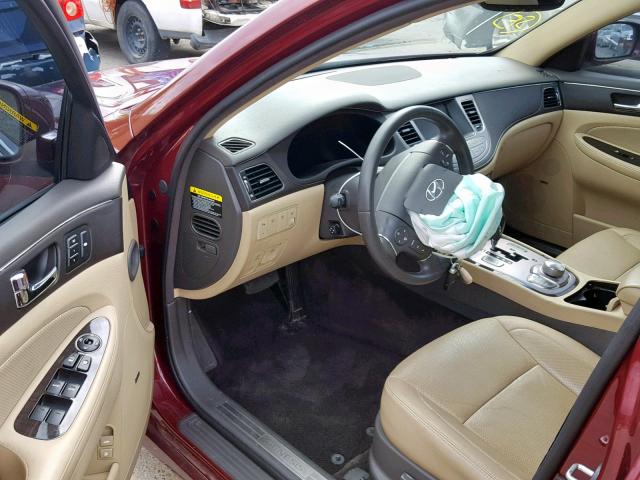 KMHGC4DE6BU143190 - 2011 HYUNDAI GENESIS 3. MAROON photo 9