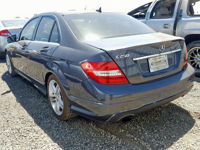 WDDGF4HB3ER310288 - 2014 MERCEDES-BENZ C 250 CHARCOAL photo 3