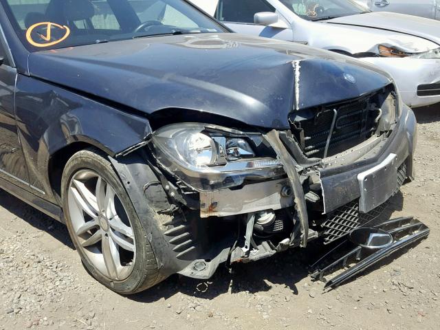 WDDGF4HB3ER310288 - 2014 MERCEDES-BENZ C 250 CHARCOAL photo 9