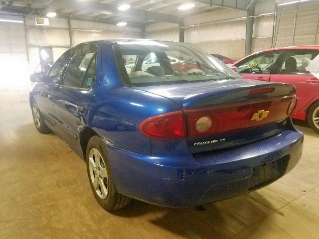 1G1JF52F547370738 - 2004 CHEVROLET CAVALIER L BLUE photo 3