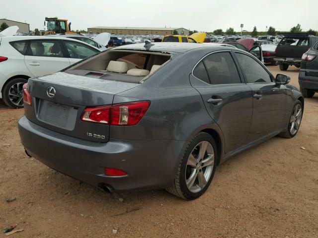 JTHBF5C25C5167249 - 2012 LEXUS IS 250 GRAY photo 4