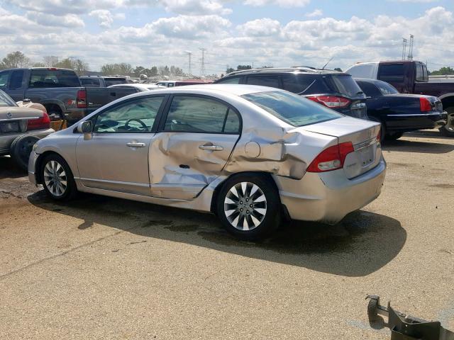 19XFA1F92AE017815 - 2010 HONDA CIVIC EXL SILVER photo 3