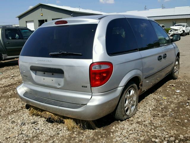 1D4GP25363B178824 - 2003 DODGE CARAVAN SE SILVER photo 4