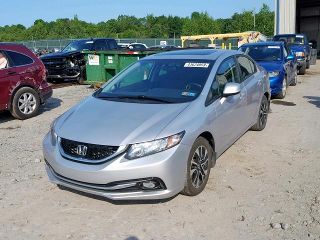 19XFB2F9XDE273272 - 2013 HONDA CIVIC EXL SILVER photo 2