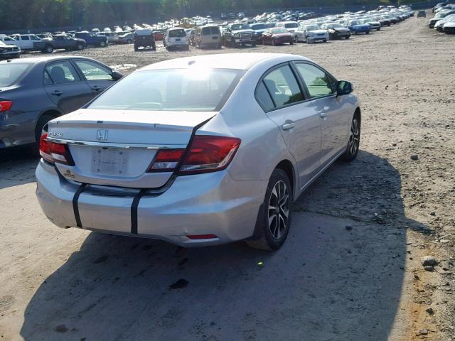 19XFB2F9XDE273272 - 2013 HONDA CIVIC EXL SILVER photo 4