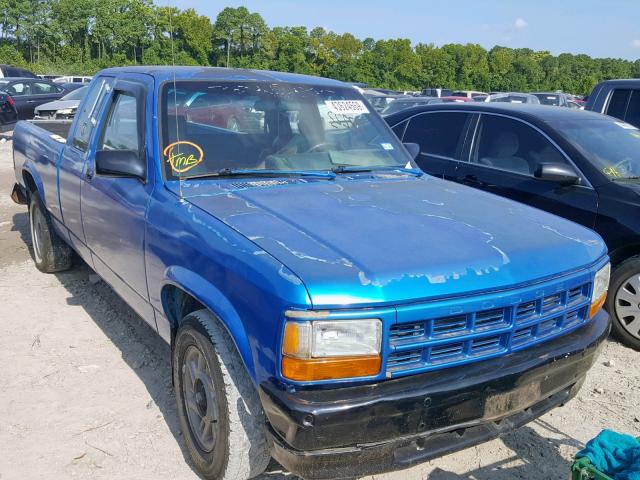 1B7FL23X7NS690959 - 1992 DODGE DAKOTA BLUE photo 1