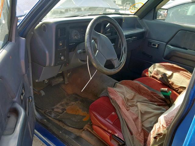 1B7FL23X7NS690959 - 1992 DODGE DAKOTA BLUE photo 5