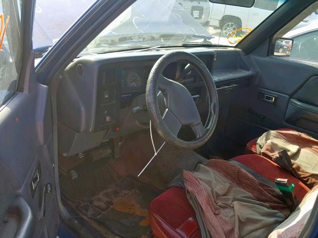 1B7FL23X7NS690959 - 1992 DODGE DAKOTA BLUE photo 9