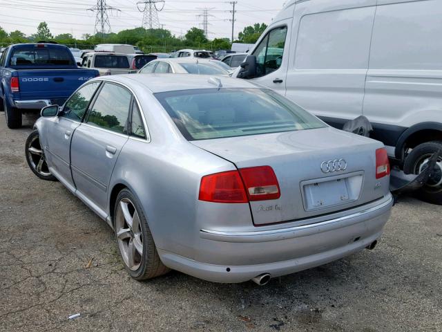 WAUML44E04N015920 - 2004 AUDI A8 L QUATT SILVER photo 3