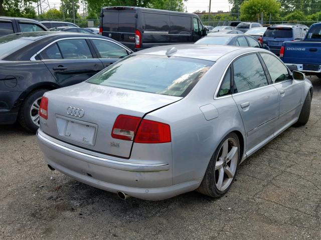 WAUML44E04N015920 - 2004 AUDI A8 L QUATT SILVER photo 4