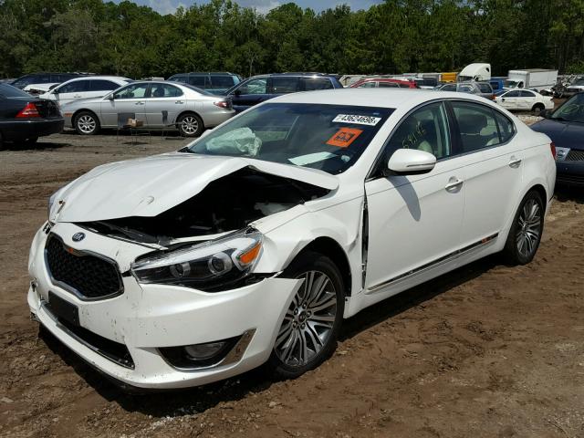 KNALN4D76E5166785 - 2014 KIA CADENZA PR WHITE photo 2