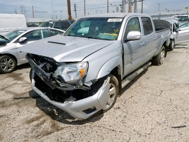 3TMKU4HN2DM037073 - 2013 TOYOTA TACOMA DOU SILVER photo 2