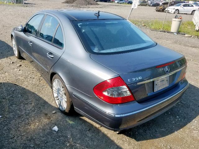 WDBUF56X07B106608 - 2007 MERCEDES-BENZ E 350 GRAY photo 3