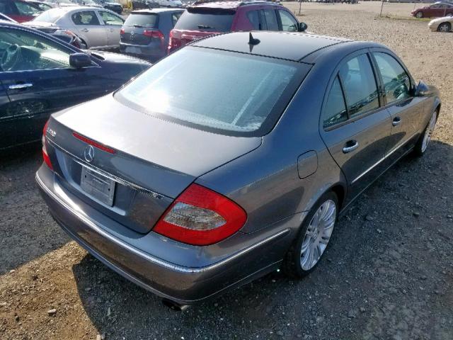 WDBUF56X07B106608 - 2007 MERCEDES-BENZ E 350 GRAY photo 4