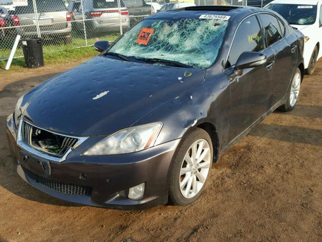 JTHCK262595035501 - 2009 LEXUS IS 250 GRAY photo 2