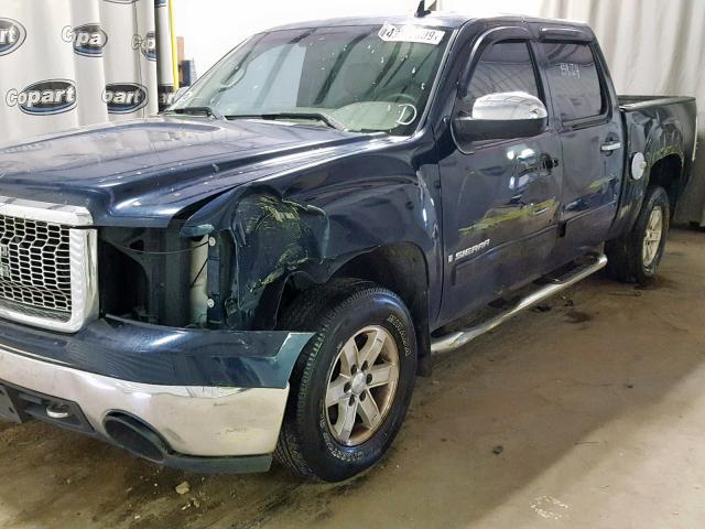 2GTEC130481150871 - 2008 GMC SIERRA C15 BLUE photo 10