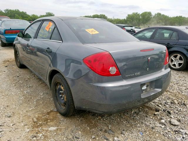 1G2ZF58B474259011 - 2007 PONTIAC G6 VALUE L CHARCOAL photo 3