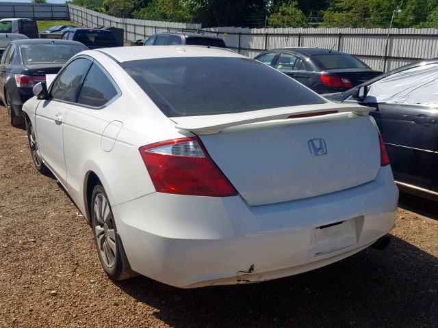 1HGCS12898A029715 - 2008 HONDA ACCORD EXL WHITE photo 3