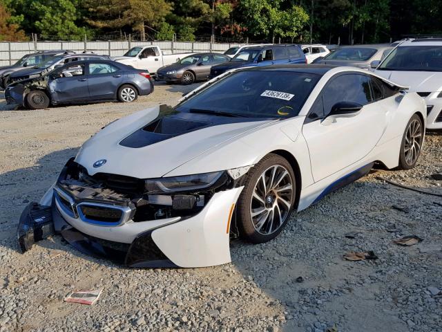 WBY2Z2C38HV676841 - 2017 BMW I8 WHITE photo 2