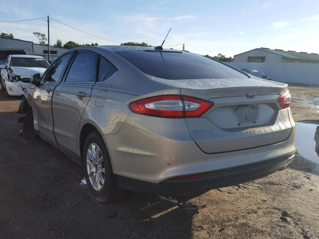 3FA6P0G70FR289016 - 2015 FORD FUSION S SILVER photo 3