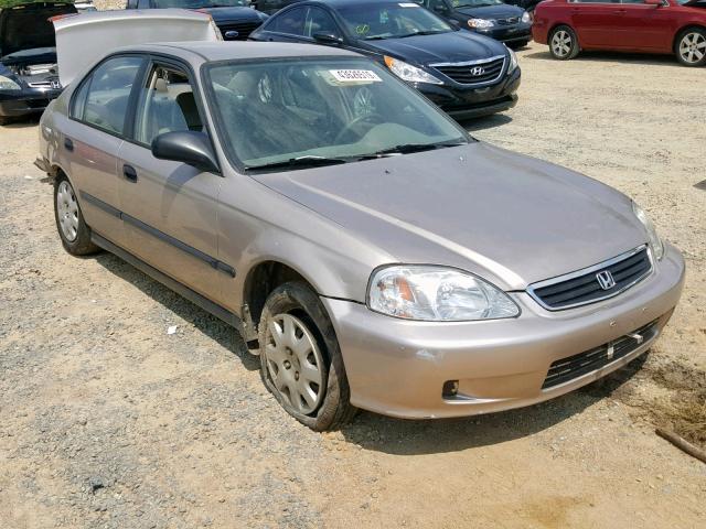 1HGEJ6626YL062948 - 2000 HONDA CIVIC DX CREAM photo 1