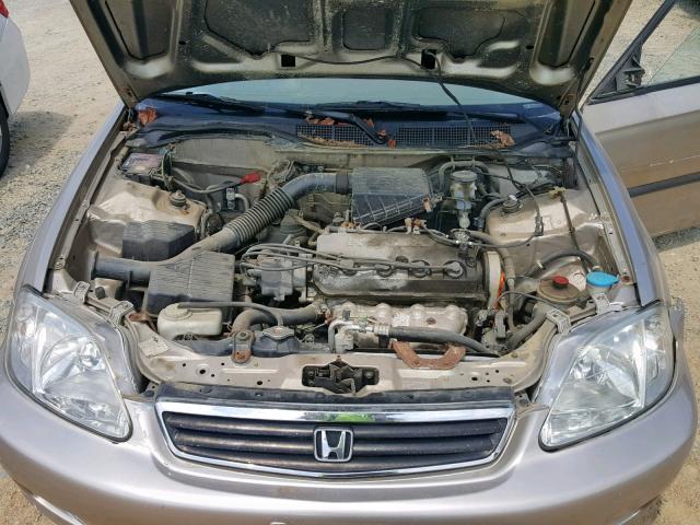 1HGEJ6626YL062948 - 2000 HONDA CIVIC DX CREAM photo 7