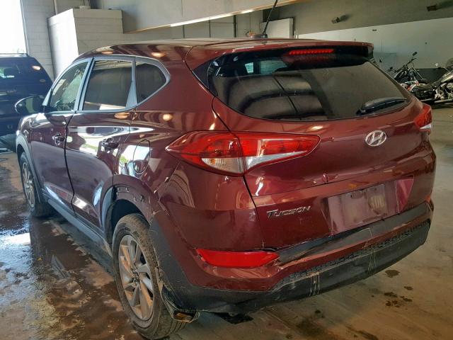 KM8J23A45HU538436 - 2017 HYUNDAI TUCSON SE BURGUNDY photo 3