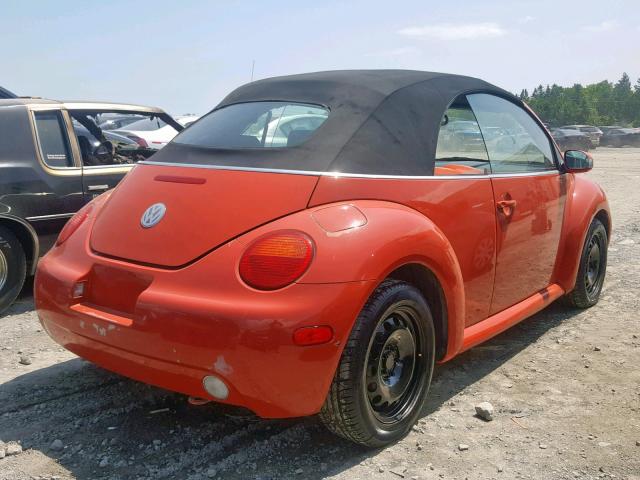 3VWCM21Y05M364583 - 2005 VOLKSWAGEN NEW BEETLE ნარინჯისფერი ფოტო 4