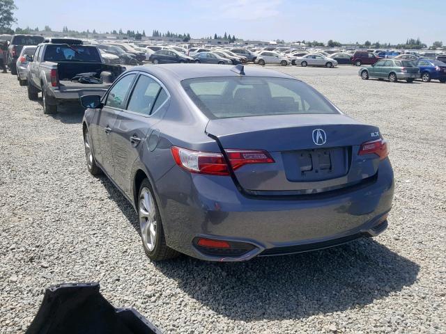 19UDE2F3XHA014043 - 2017 ACURA ILX BASE CHARCOAL photo 3