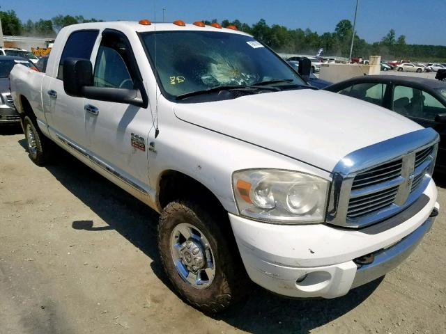 3D3KS29A08G180928 - 2008 DODGE RAM 2500 WHITE photo 1