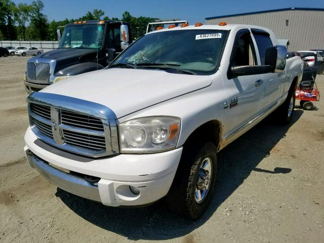 3D3KS29A08G180928 - 2008 DODGE RAM 2500 WHITE photo 2