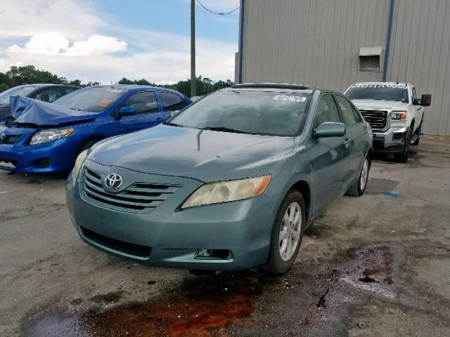 4T1BE46K47U657165 - 2007 TOYOTA CAMRY NEW GREEN photo 2