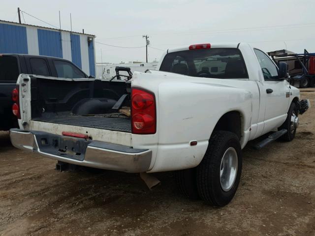 3D7ML46A98G104113 - 2008 DODGE RAM 3500 S WHITE photo 4