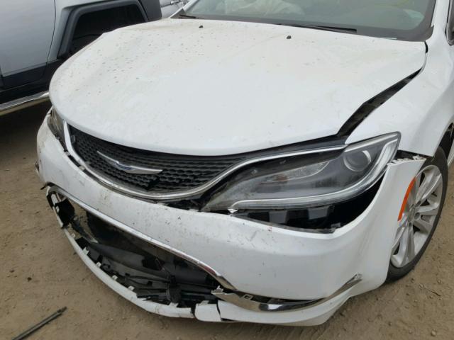 1C3CCCAB1HN509068 - 2017 CHRYSLER 200 LIMITE WHITE photo 9