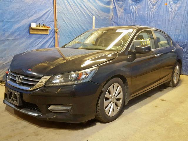 1HGCR2F89DA104922 - 2013 HONDA ACCORD EXL BLACK photo 2