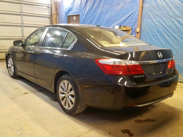 1HGCR2F89DA104922 - 2013 HONDA ACCORD EXL BLACK photo 3